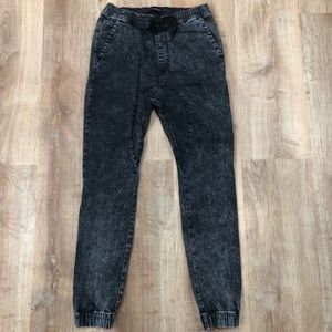 Zane robe acid wash dark denim